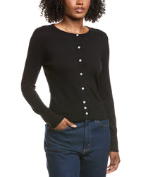 Hannah Rose Classic Button Cashmere-Blend Cardigan