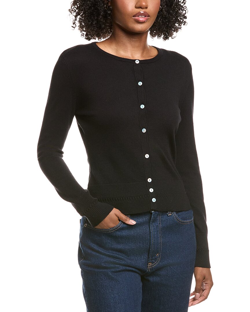 Hannah Rose Classic Button Cashmere-Blend Cardigan