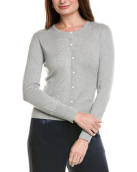 Hannah Rose Classic Button Cashmere-Blend Cardigan