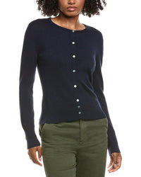 Hannah Rose Classic Button Cashmere-Blend Cardigan
