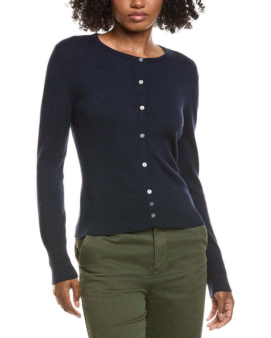 Hannah Rose Classic Button Cashmere-Blend Cardigan