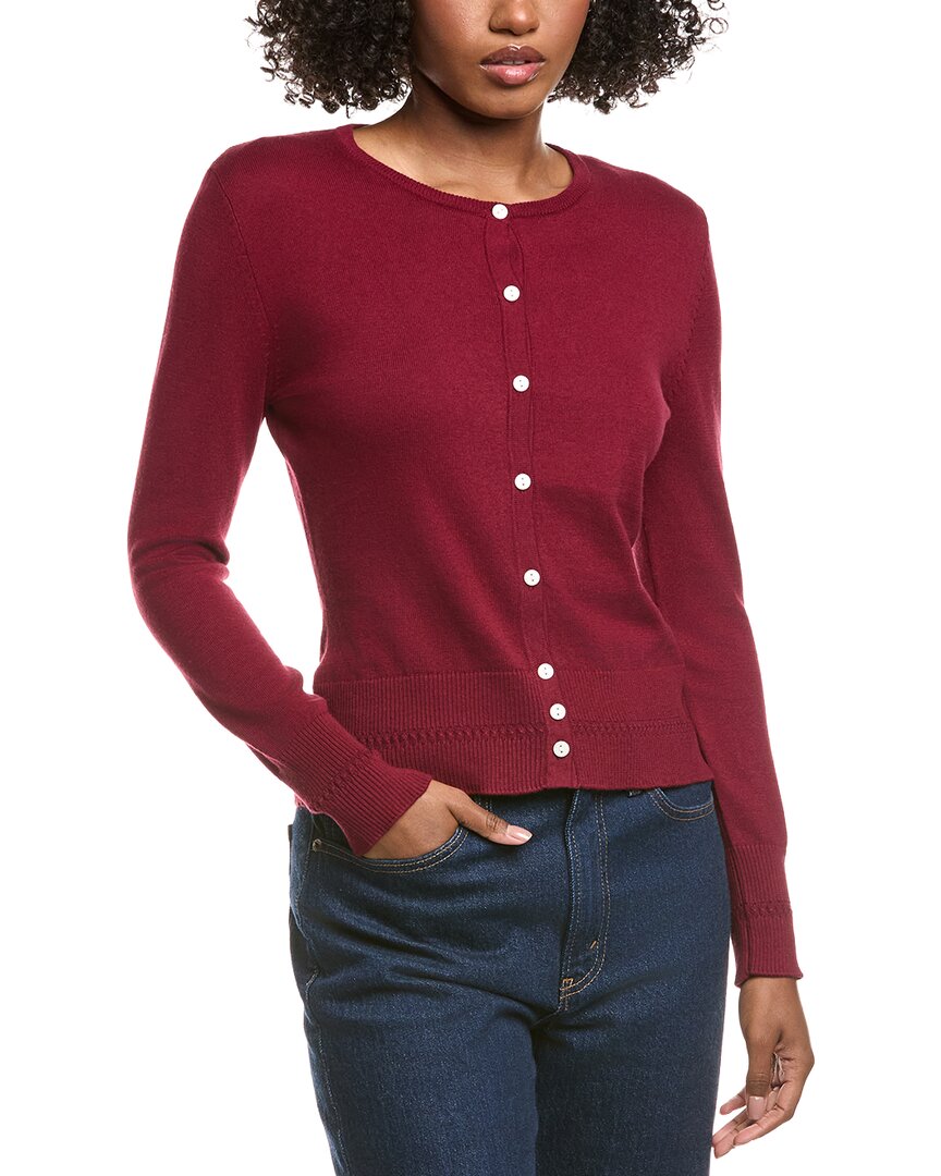 Hannah Rose Classic Button Cashmere-Blend Cardigan