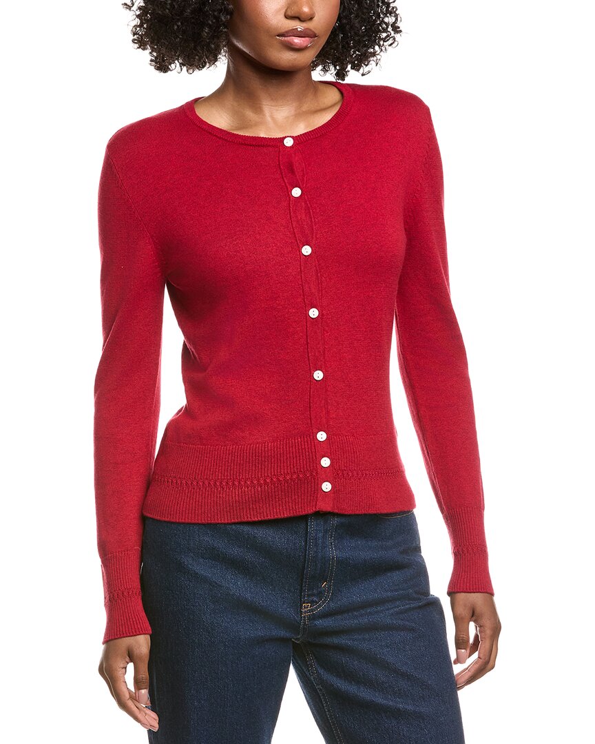 Hannah Rose Classic Button Cashmere-Blend Cardigan