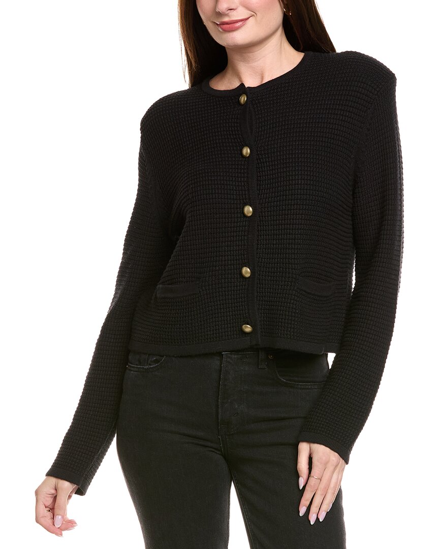 Hannah Rose Textured Crop Cashmere-Blend Jacket