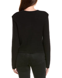 Hannah Rose Textured Crop Cashmere-Blend Jacket