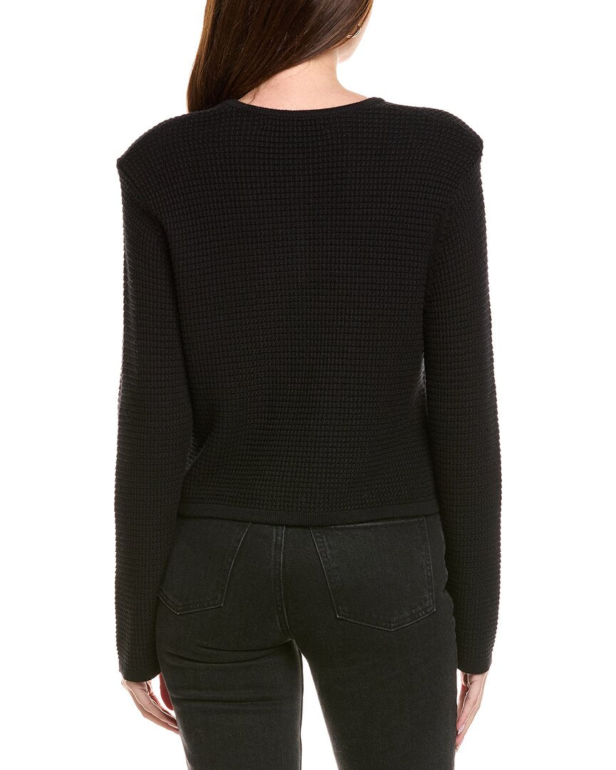Hannah Rose Textured Crop Cashmere-Blend Jacket