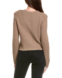Hannah Rose Textured Crop Cashmere-Blend Jacket