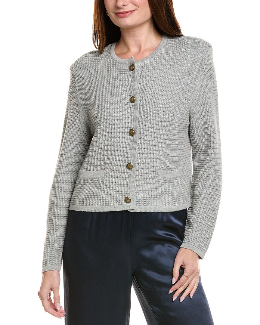 Hannah Rose Textured Crop Cashmere-Blend Jacket