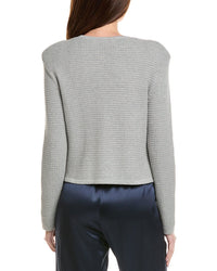 Hannah Rose Textured Crop Cashmere-Blend Jacket