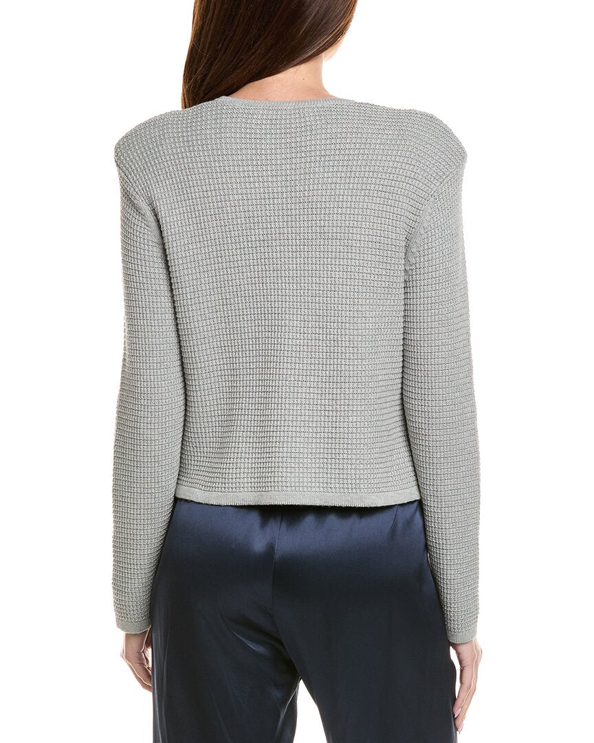 Hannah Rose Textured Crop Cashmere-Blend Jacket
