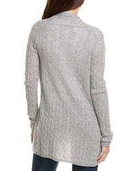 Hannah Rose Breezy Cable Wool & Cashmere-Blend Duster