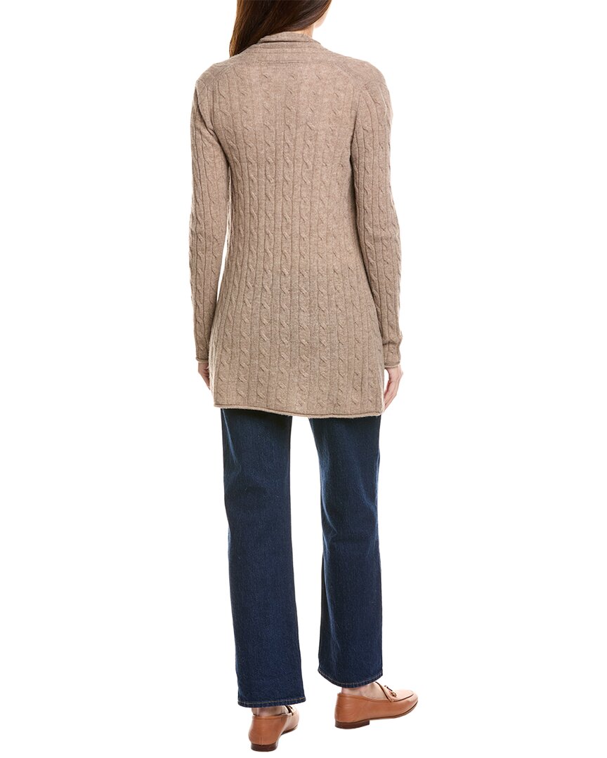 Hannah Rose Breezy Cable Wool & Cashmere-Blend Duster