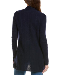 Hannah Rose Breezy Cable Wool & Cashmere-Blend Duster