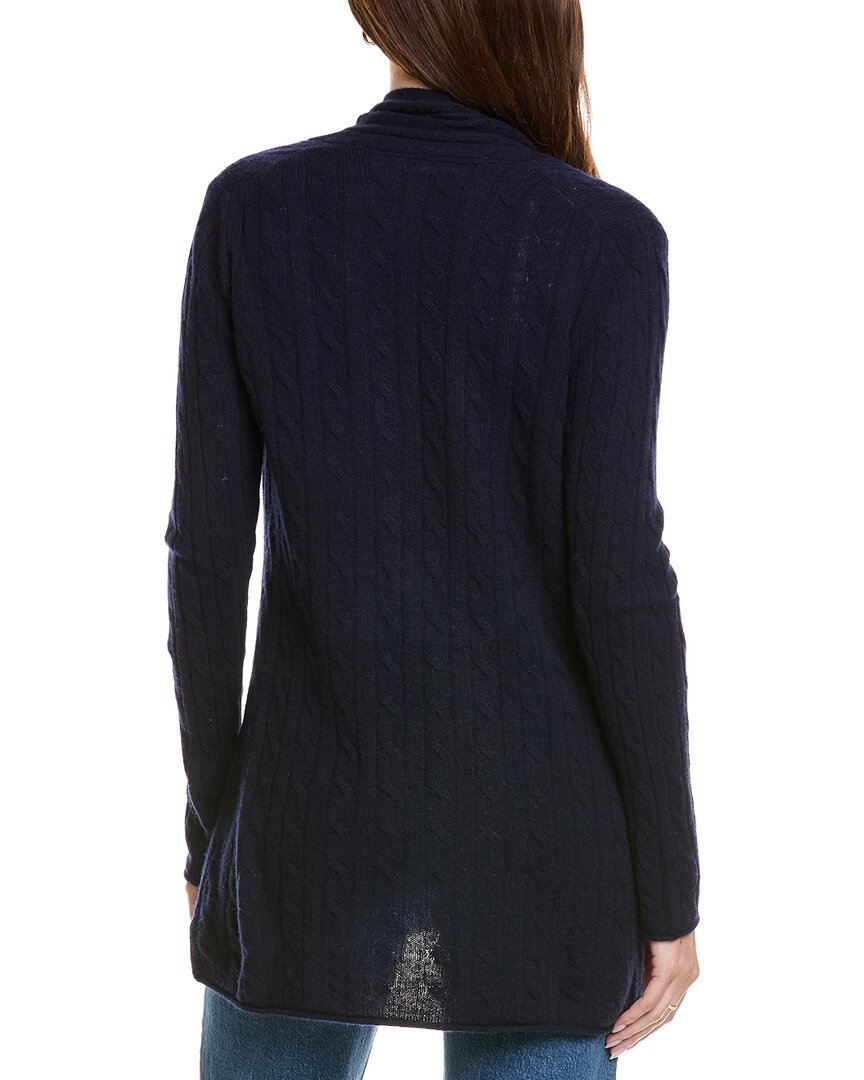 Hannah Rose Breezy Cable Wool & Cashmere-Blend Duster