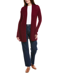 Hannah Rose Breezy Cable Wool & Cashmere-Blend Duster