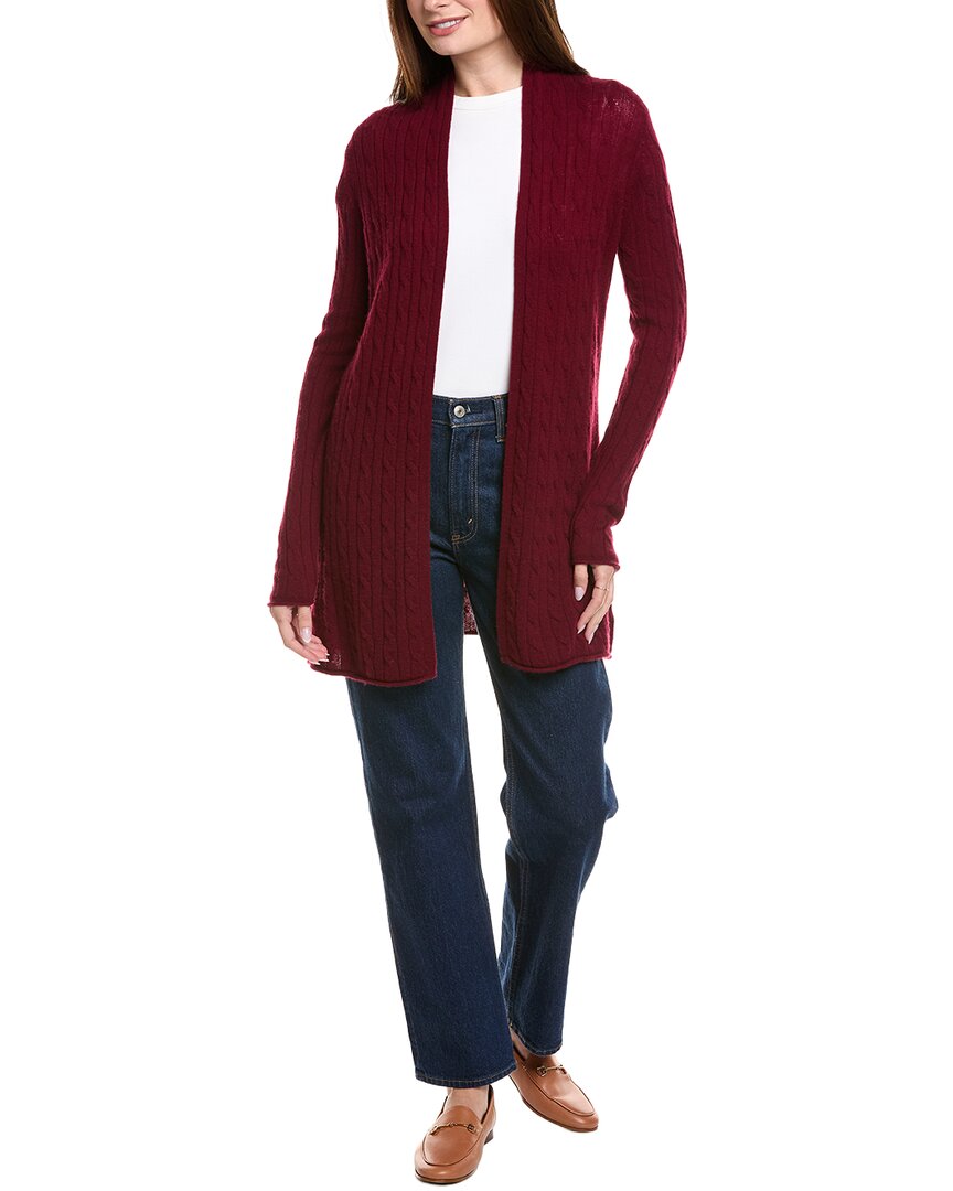 Hannah Rose Breezy Cable Wool & Cashmere-Blend Duster