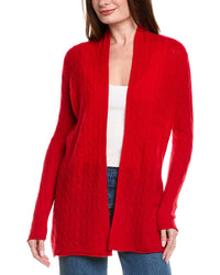 Hannah Rose Breezy Cable Wool & Cashmere-Blend Duster