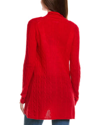 Hannah Rose Breezy Cable Wool & Cashmere-Blend Duster