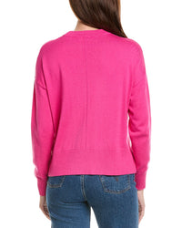 Hannah Rose L'amour Crewneck Cashmere-Blend Sweater