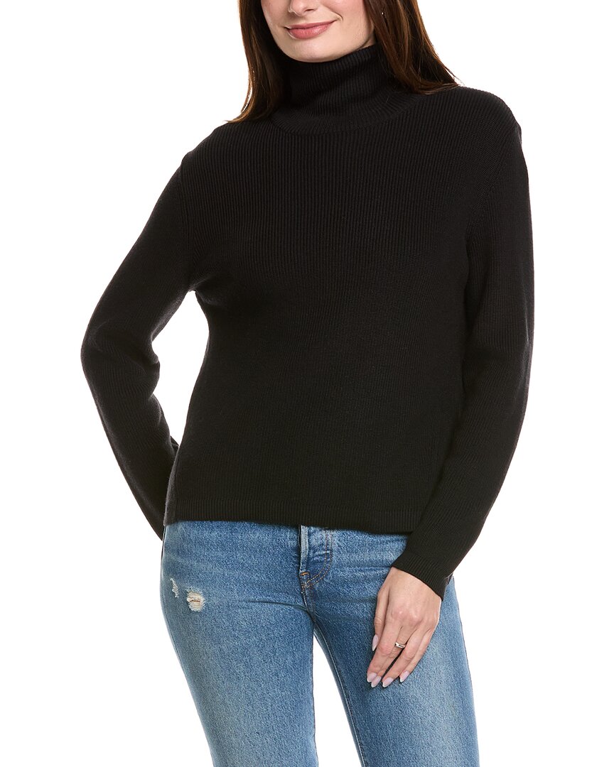 Hannah Rose Shaker Turtleneck Cashmere-Blend Sweater