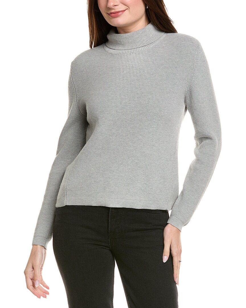 Hannah Rose Shaker Turtleneck Cashmere-Blend Sweater