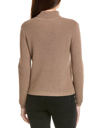 Hannah Rose Shaker Turtleneck Cashmere-Blend Sweater
