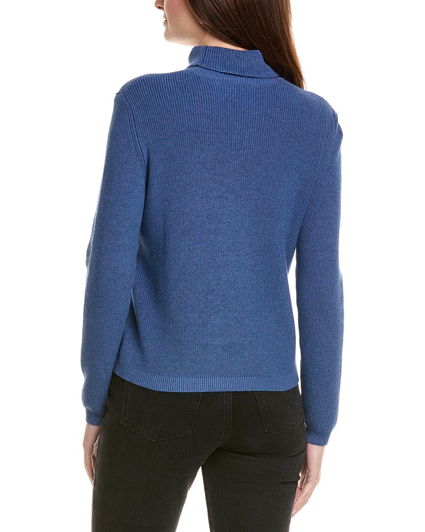 Hannah Rose Shaker Turtleneck Cashmere-Blend Sweater