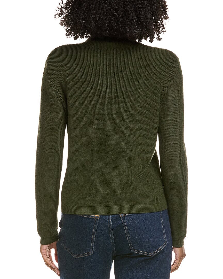 Hannah Rose Shaker Turtleneck Cashmere-Blend Sweater