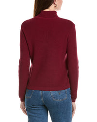 Hannah Rose Shaker Turtleneck Cashmere-Blend Sweater