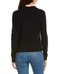 Hannah Rose Shaker Sailor Neck Cashmere-Blend Pullover