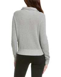 Hannah Rose Shaker Sailor Neck Cashmere-Blend Pullover