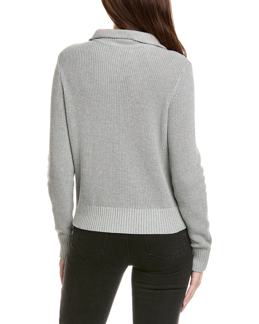 Hannah Rose Shaker Sailor Neck Cashmere-Blend Pullover