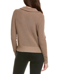 Hannah Rose Shaker Sailor Neck Cashmere-Blend Pullover
