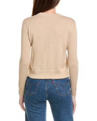 Hannah Rose Shrunken Crewneck Cashmere-Blend Sweater