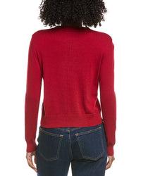 Hannah Rose Shrunken Crewneck Cashmere-Blend Sweater