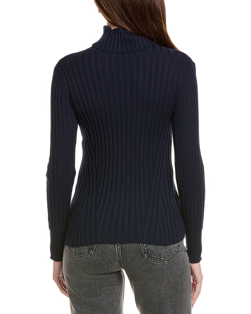 Hannah Rose Rib Turtleneck Cashmere-Blend Sweater