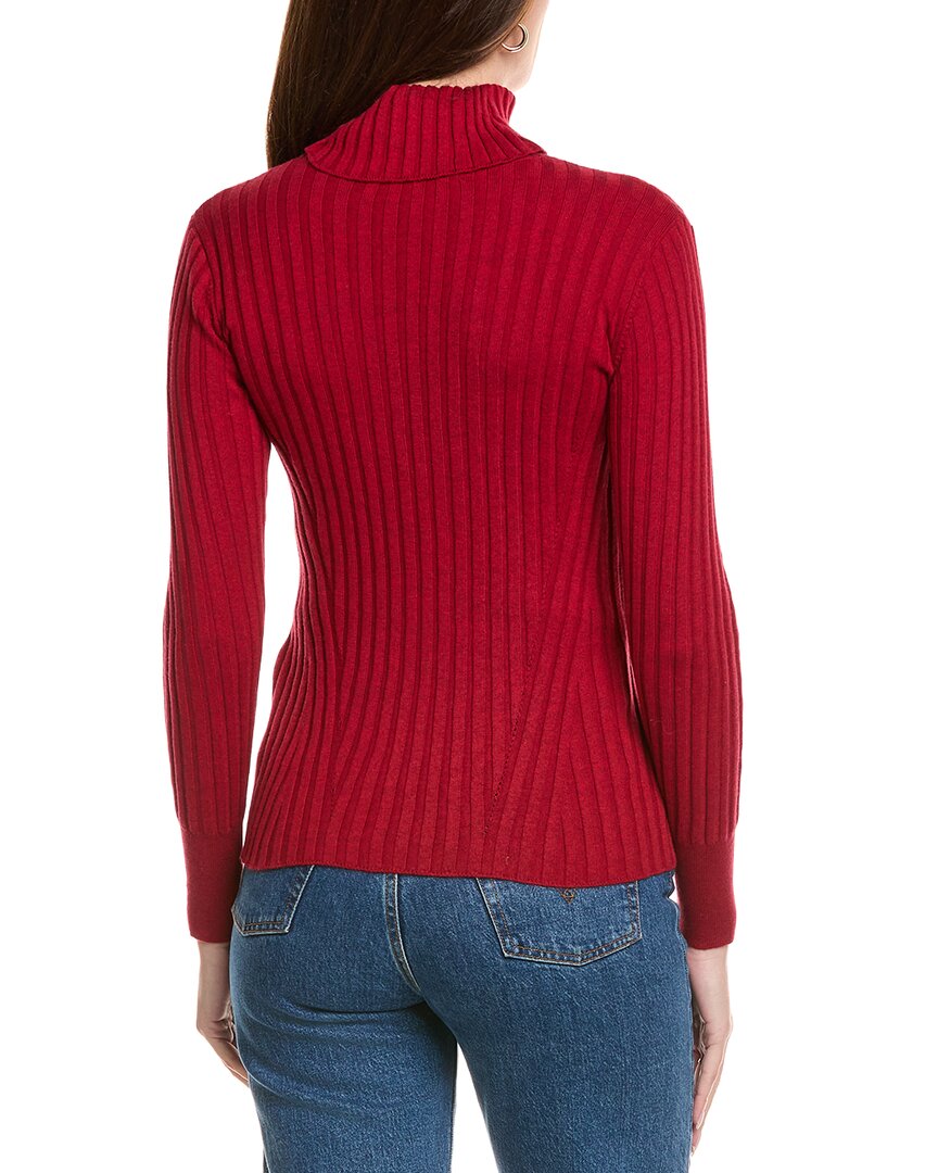 Hannah Rose Rib Turtleneck Cashmere-Blend Sweater
