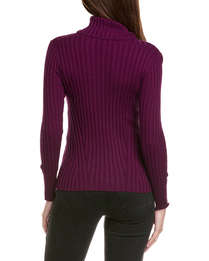Hannah Rose Rib Turtleneck Cashmere-Blend Sweater