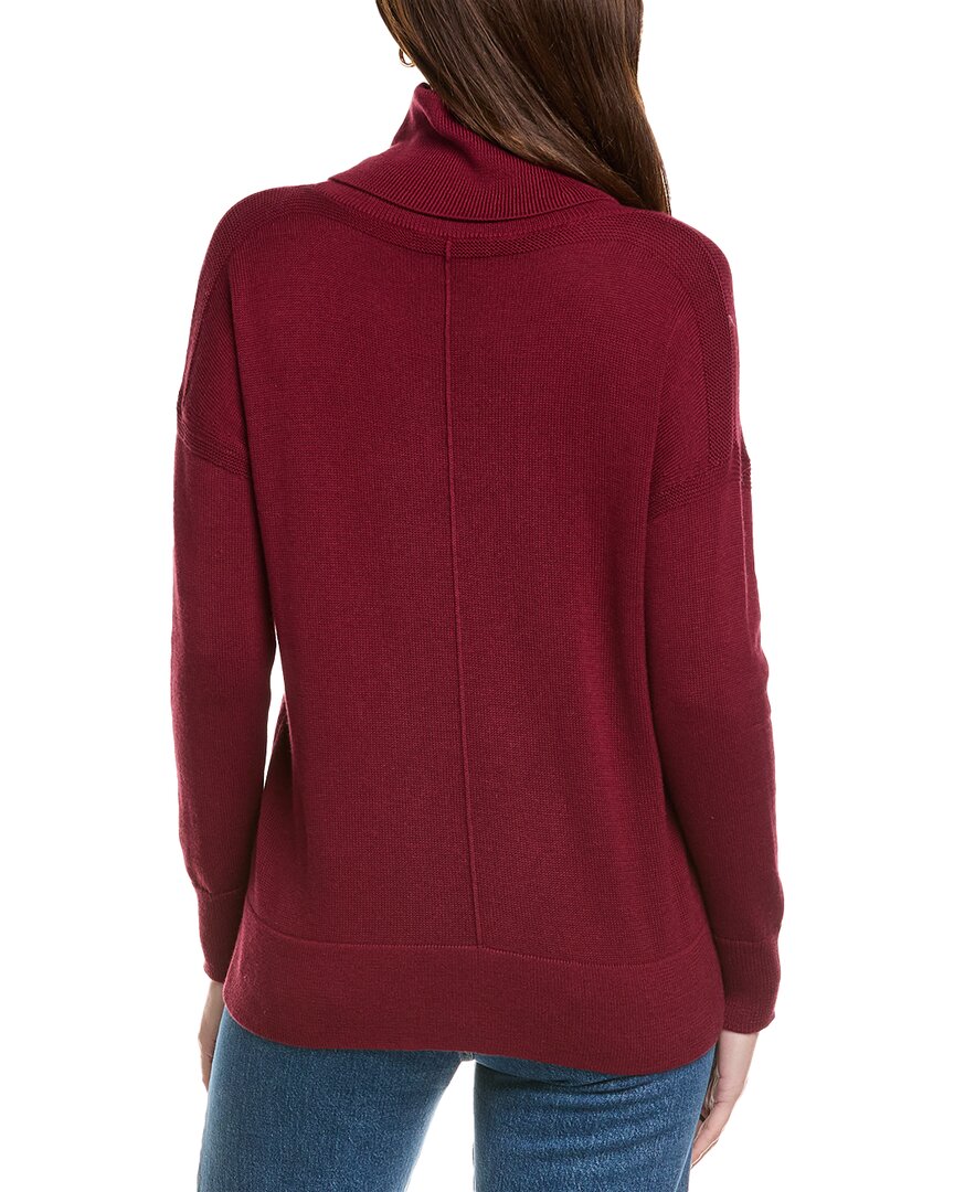 Hannah Rose Boxy Turtleneck Cashmere-Blend Sweater