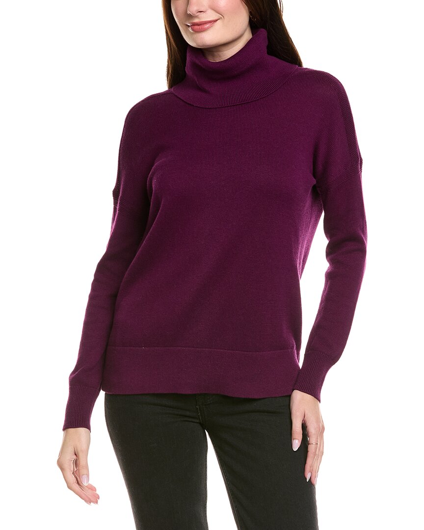 Hannah Rose Boxy Turtleneck Cashmere-Blend Sweater