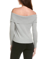 Hannah Rose Off-The-Shoulder Cashmere-Blend Pullover