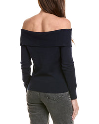 Hannah Rose Off-The-Shoulder Cashmere-Blend Pullover