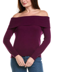 Hannah Rose Off-The-Shoulder Cashmere-Blend Pullover