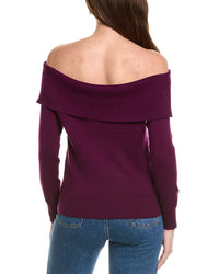 Hannah Rose Off-The-Shoulder Cashmere-Blend Pullover