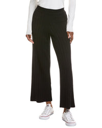 Hannah Rose Ribbed Wide Leg Cashmere-Blend Pant