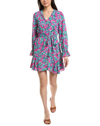 Cece V-Neck Print Dress