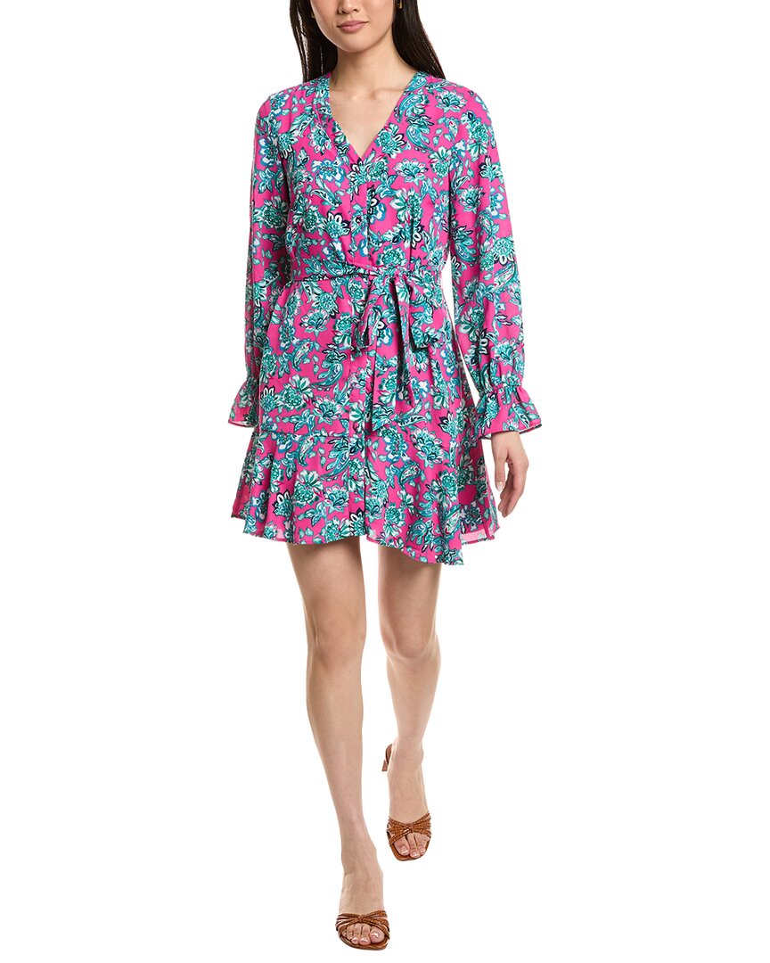 Cece V-Neck Print Dress