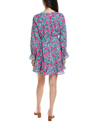 Cece V-Neck Print Dress