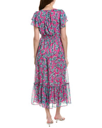 Cece Double Ruffle Maxi Dress