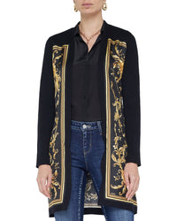 L'agence Beverly Silk-Blend Panel Cardi